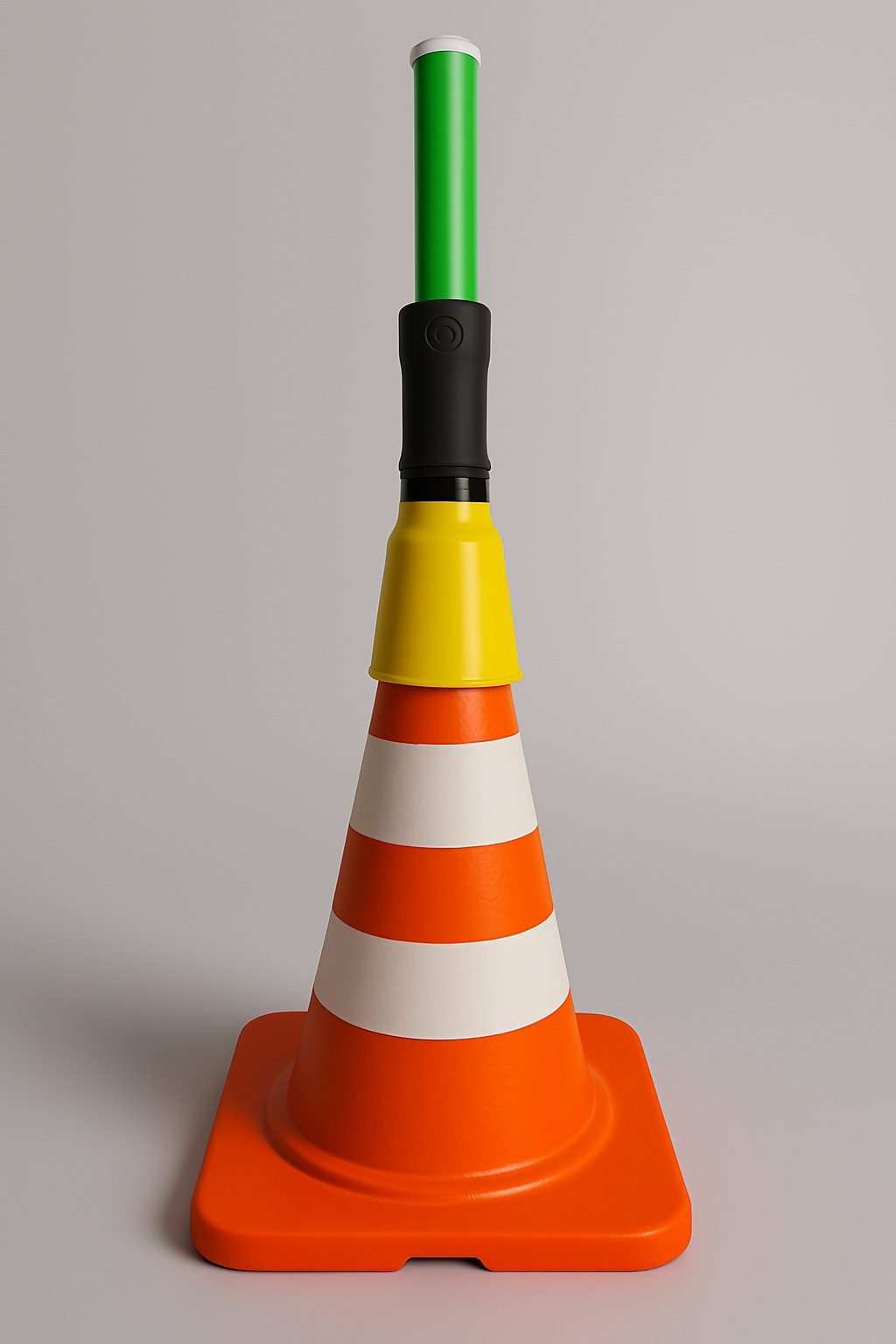 Green traffic cone LED
