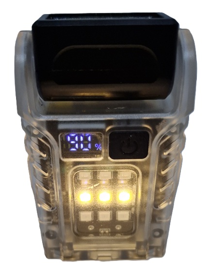 Rechargeable Police Light Blue Red with COB Beam - Image 3