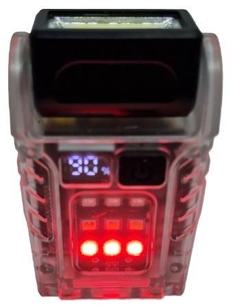 Rechargeable Police Light Blue Red with COB Beam - Image 4